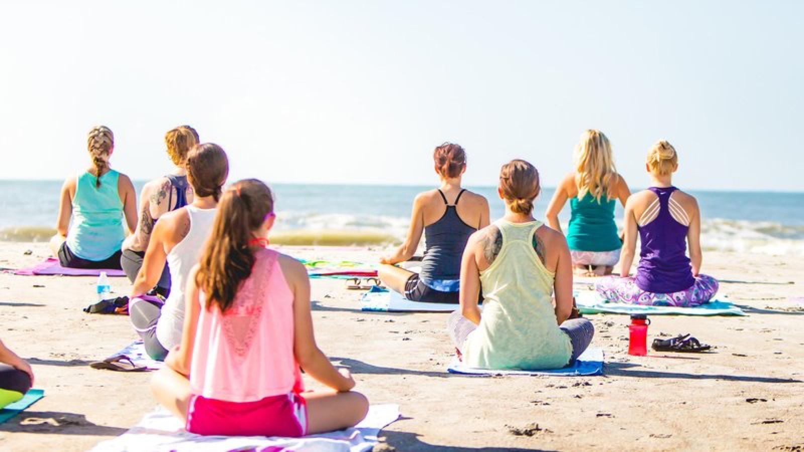 Beach meditation experience
