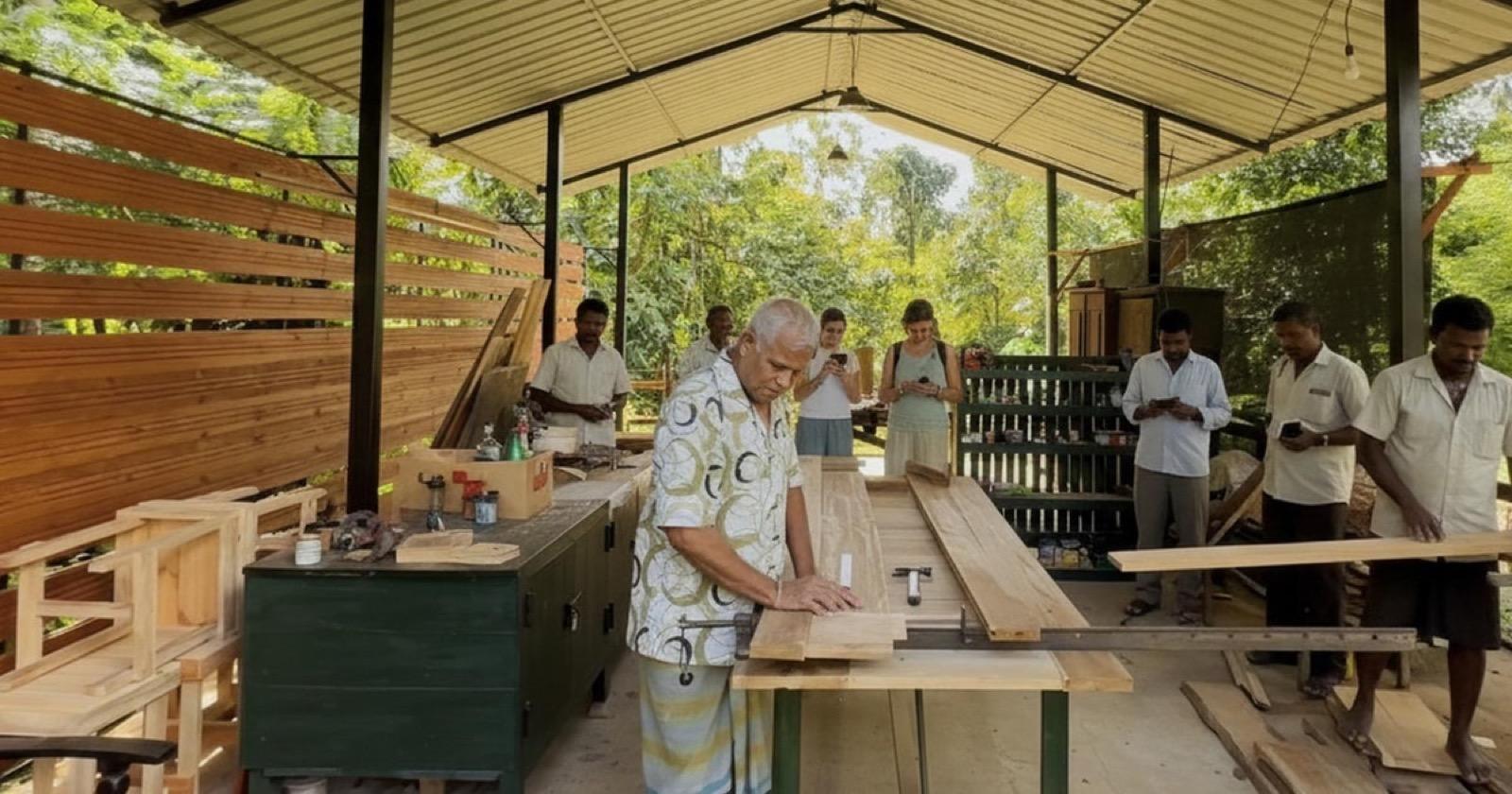 Traditional local craft workshop